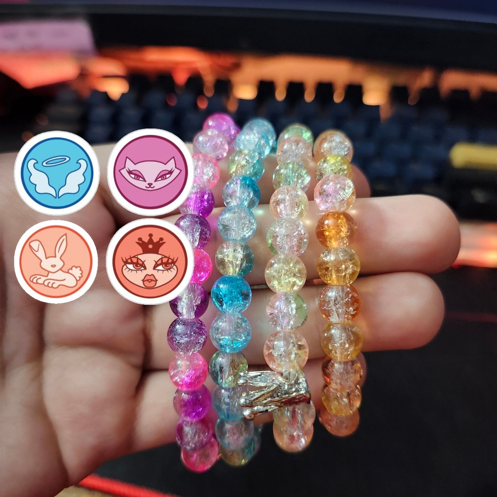 Bratz Glass Bead Bracelet set Y2K
